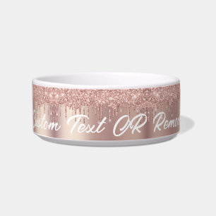 Écuelle Parties scintillant rose Gold Blush pour animaux d