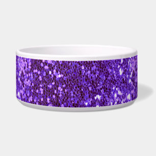 Écuelle Parties scintillant violette Bling Sparkly chien a