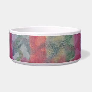Écuelle Pastel Abstrait Art céramique Pet Bowl