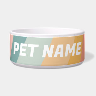 Écuelle Pastel Arc-en-ciel Customisé Chien Animaux de comp