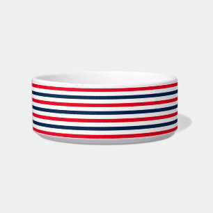 Écuelle Patriotique rouge blanc rayures bleu 4 juillet ani
