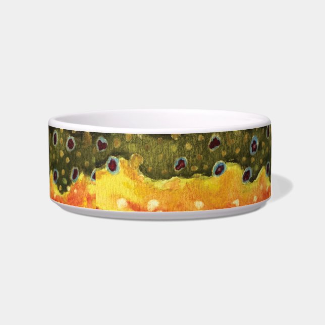 Écuelle Pêcheur à la pêche à la truite de Brook (Droite)