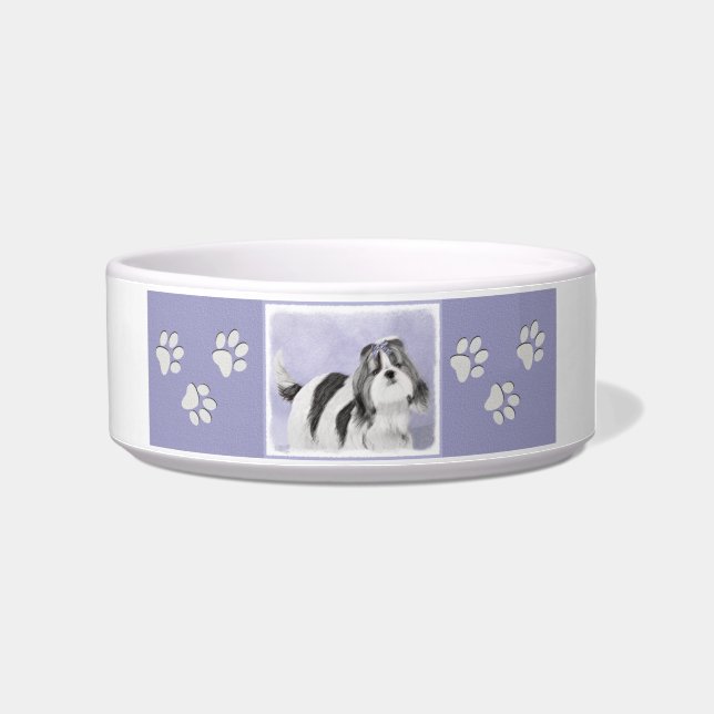 Écuelle Peinture de Chih Tzu - Beau art original de Chien (Droite)