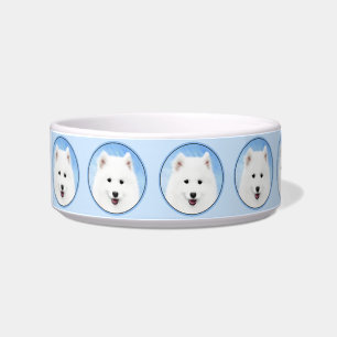 Écuelle Peinture Samoyed Puppy - Jolie Art Original Chien