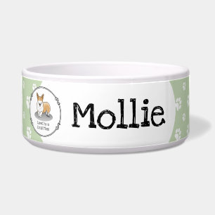 Écuelle Pembroke Welsh Corgi Maman Enfant (rouge 1) Chien