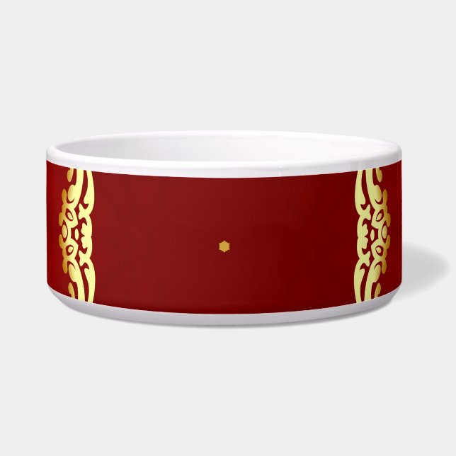 Écuelle Perle d'or : illustration de cadre décoratif. (Devant)
