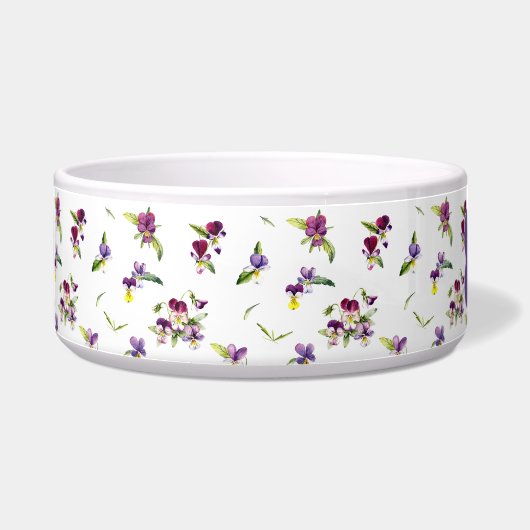 Écuelle Personalized Violet Purple Floral (Gauche)