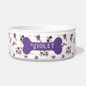 Écuelle Personalized Violet Purple Floral (Devant)