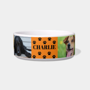 Écuelle Personnalisé 6 Animal Photo Collage Nom du chien B
