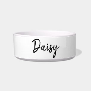 Écuelle Personnalisé Black & White Girl Chien Bowl Chic Ch