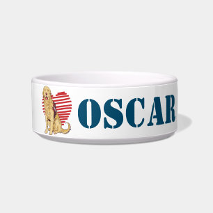 Écuelle Personnalisé Golden Retriever Amoureux des chiens 