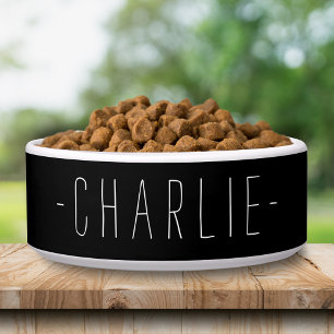 Écuelle Personnalisé Nom simple Modèle Pet Food Bowl