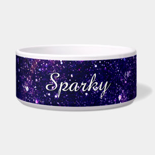 Écuelle Personnaliser violet violet violet galaxie abstrai