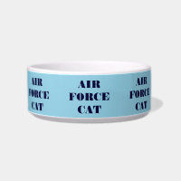 Pet Bowl Air Force Cat