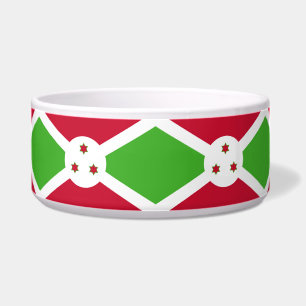 Écuelle Pet Bowl avec le drapeau du Burundi