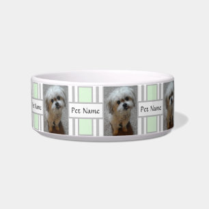 Écuelle Pet Bowl Avec Malshi Chiot Et Texte