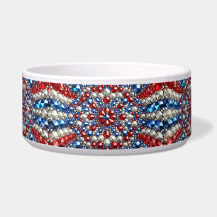 Écuelle Pet Bowl avec Pays-Bas Colors Design abstrait