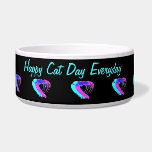 Écuelle Pet Bowl Coeurs rose et bleu