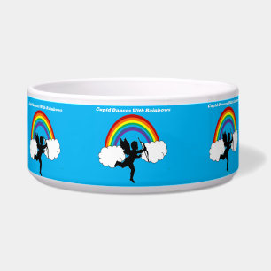 Écuelle Pet Bowl Danse Cupide Avec Rainbows
