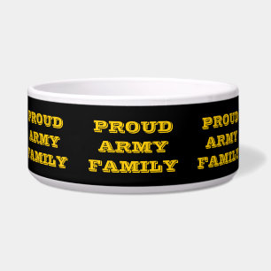 Écuelle Pet Bowl Fier Armée Famille