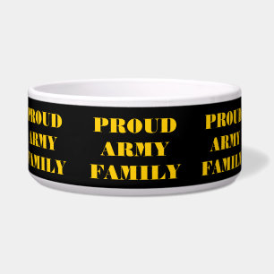 Écuelle Pet Bowl Fier Armée Famille