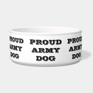 Écuelle Pet Bowl Fier chien de l'armée