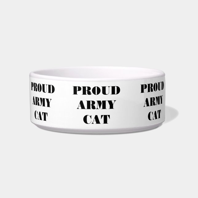 Écuelle Pet Bowl Fière Armée Chat (Devant)