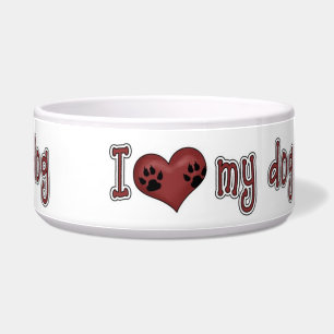 Écuelle Pet Bowl/I Love my Dog