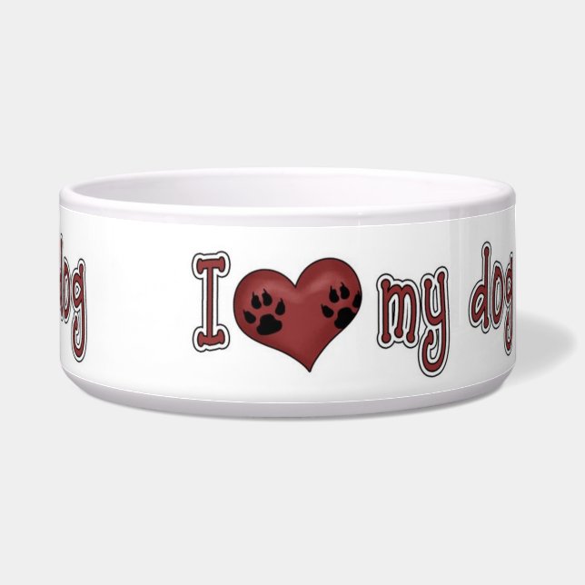 Écuelle Pet Bowl/I Love my Dog (Droite)