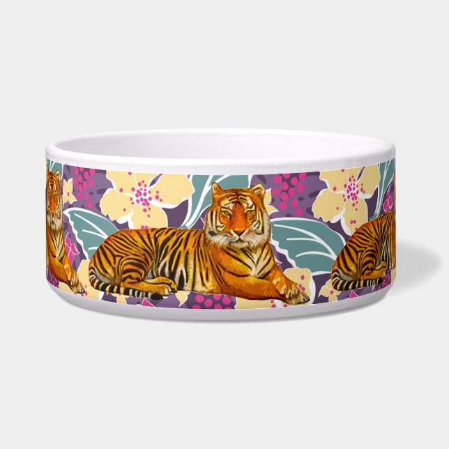 Écuelle Pet Bowl Tiger Jungle (Devant)