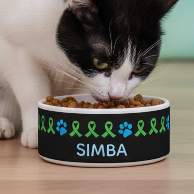 Écuelle Pet Organ Donation & Transplant Paw Prints Design (Créateur téléchargé)