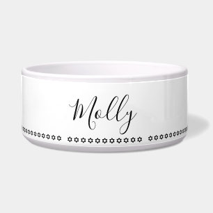 Écuelle Petit Étoiles Personnalisé Pet Food Bowl - HAMbWG