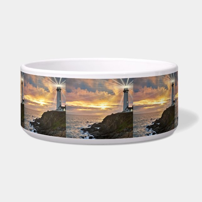 Écuelle Phare au coucher du soleil (Devant)
