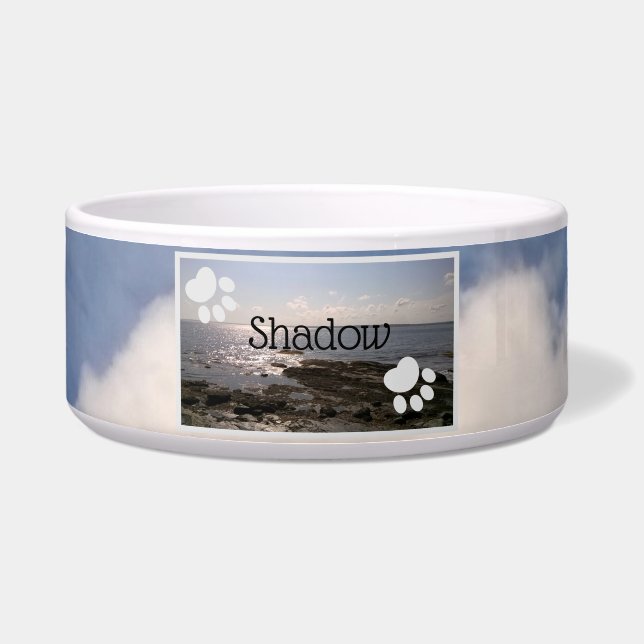 Écuelle Photo de Sky and Sea Empreintes de pattes Ajouter  (Devant)