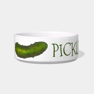 Écuelle Pickles le chien cornichon à l'aneth personnalisé