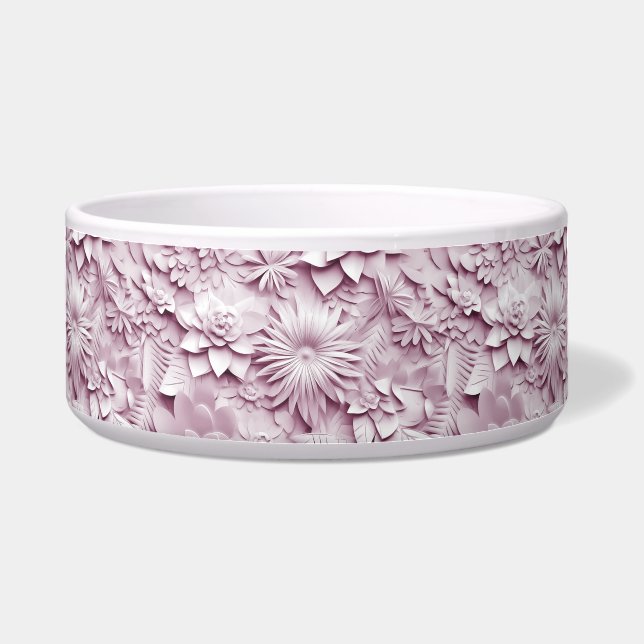 Écuelle Pink Floral céramique poêle Bowl (Devant)