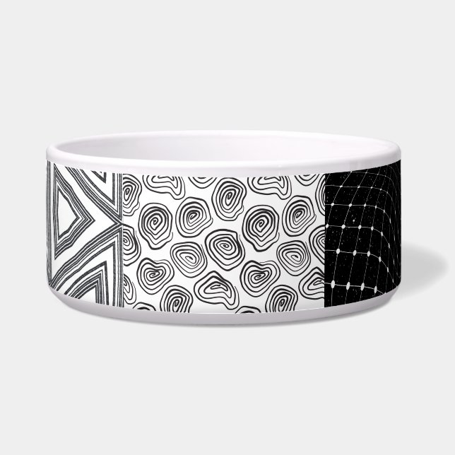 Écuelle Piquetage noir et blanc (Devant)