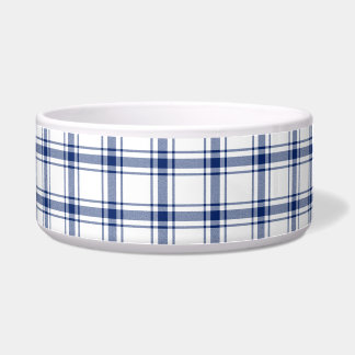 Écuelle Plaid naval bleu et blanc