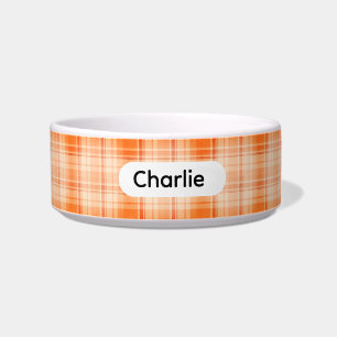 Écuelle Plaid Personnalisé pour Animal de Compagnie de Sty