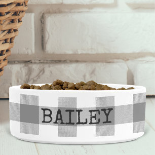 Écuelle Plaid Vichy Buffle Gris Maison de Campagne Personn