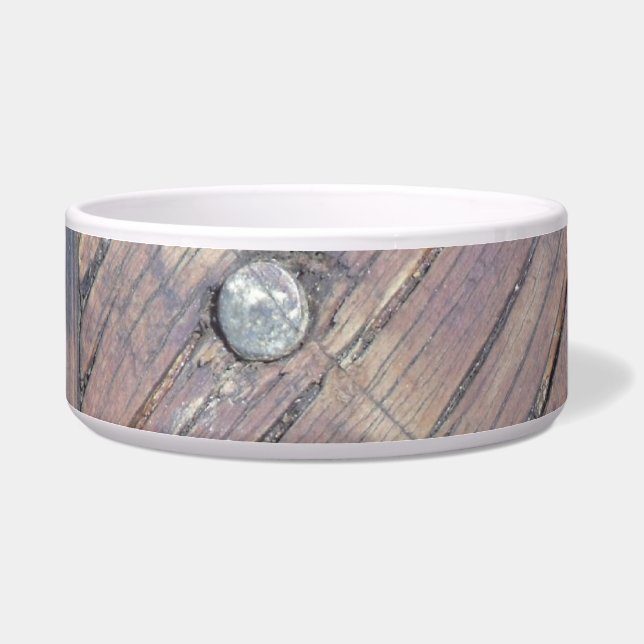 Écuelle Plaque texturée en bois patiné (Gauche)