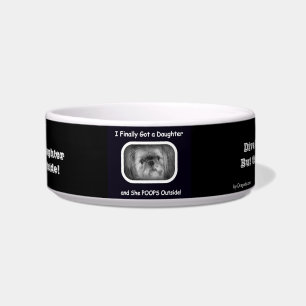 Écuelle Plat mignon de chien pour Shih-Tzu