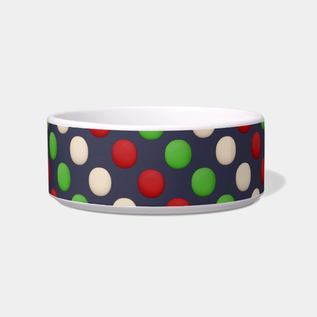 Écuelle Points blancs verts rouges (Gauche)