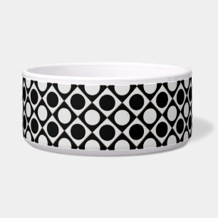 Écuelle Points & Carrés / noir blanc + vos idées