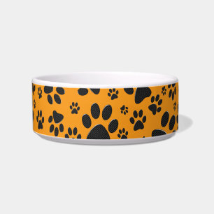 Écuelle Pois de chien noir et blanc Pointe Polka sur dahli