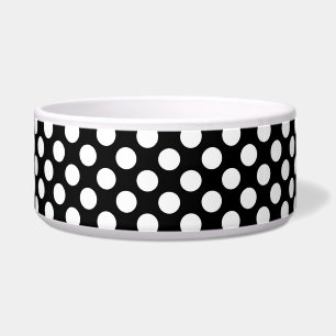 Écuelle Pois noirs et blancs, Motif Polka