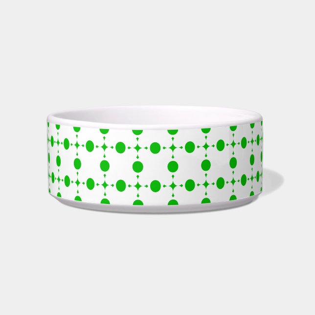 Écuelle Pois verts, Motif à points Polka, points, pointill (Devant)