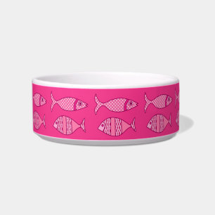 Écuelle Poisson Moderne Rétro, Fuchsia, Rose Clair, Rose P