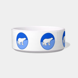 Écuelle Polar Bear Mom and Cub Peinture - Wildlife Art