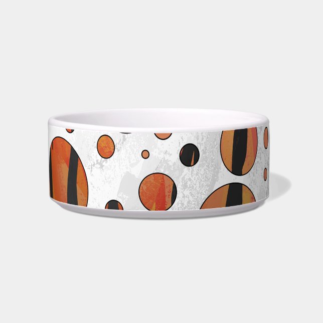 Écuelle Polis Dot Tiger Hot orange et noir (Droite)